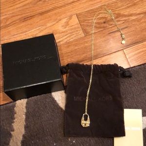 Michael Kors padlock necklace
